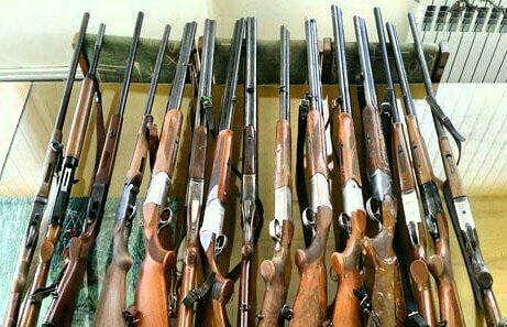 کشف ۳۶ قبضه سلاح شکاری در مازندران